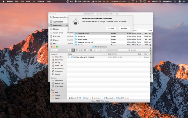Löschen unter Umgehung des Papierkorbs (Screenshot: Golem.de)